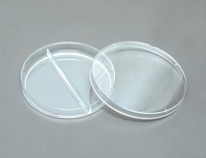 90*15mm petri dish with Two Rooms 