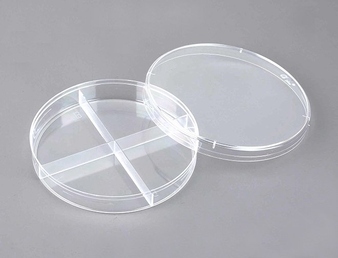 90*15mm petri dish with four Rooms 
